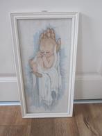 Geborduurd schilderij baby- doopkleed Maria van Scharrenburg, Ophalen of Verzenden, Zo goed als nieuw, Handborduren, Onderdeel of Toebehoren