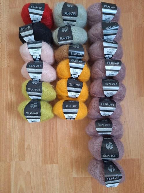 Lana Grossa Silkhair, Hobby en Vrije tijd, Breien en Haken, Zo goed als nieuw, Breien of Haken, Wol of Garen, Ophalen of Verzenden
