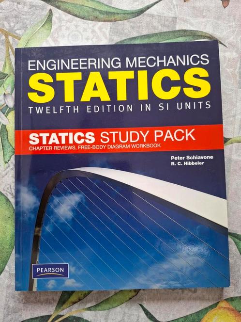 Engineering Mechanics Statics - Hibbeler, 12e editie, Boeken, Studieboeken en Cursussen, Gelezen, WO, Beta, Ophalen of Verzenden