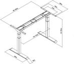 Nieuw Euroseats Elektrisch verstelbaar zit-sta bureau frame, Huis en Inrichting, Bureaus, Ophalen of Verzenden, Elektrisch, Nieuw