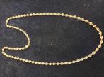 14 k gouden koffieboon schakel ketting 9,1 gram 60 cm, Sieraden, Tassen en Uiterlijk, Kettingen, Ophalen of Verzenden, Nieuw, Goud