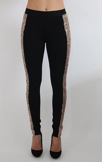 NYDJ zwart/glitter stretch leggingbroek mt 6 (38) beschikbaar voor biedingen