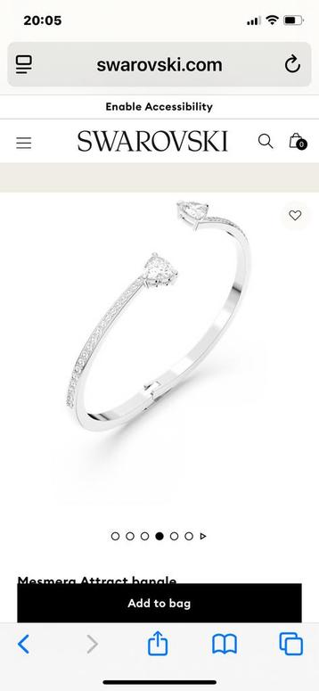 Swarovski armbandje “Mesmera Attract Bangle” mt S beschikbaar voor biedingen