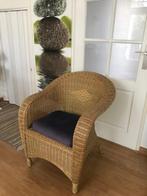 Riet/ Rotan Fauteuil te koop, Huis en Inrichting, Fauteuils, Ophalen, Gebruikt, 50 tot 75 cm, Riet of Rotan