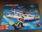 Politie boot van playmobil, Complete set, Ophalen of Verzenden, Zo goed als nieuw