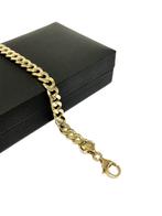 Massief Gouden Heren Gourmet Schakel Armband - 23,5 cm / 22,, Onbekend, Ophalen of Verzenden, Zo goed als nieuw, Onbekend