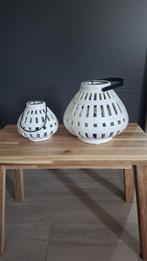 windlichten van richmond, Huis en Inrichting, Woonaccessoires | Kandelaars en Kaarsen, Overige materialen, 25 tot 50 cm, Wit, Ophalen of Verzenden