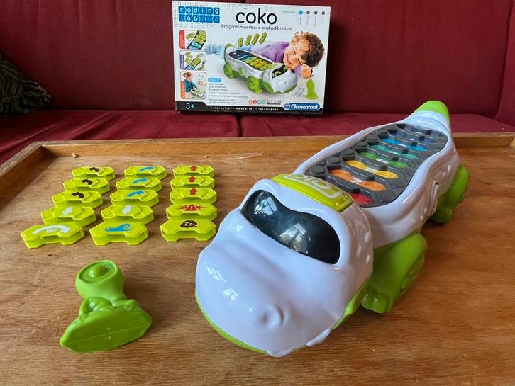 Coko - programmeerbare krokodil robot (Clementoni Coding), Kinderen en Baby's, Speelgoed | Overig, Zo goed als nieuw, Jongen of Meisje