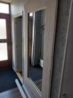 Grote Rechthoekige Spiegel met Houten Frame, Ophalen, Zo goed als nieuw, 75 tot 100 cm, 150 tot 200 cm