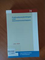 Hijink. Publicatieverplichtingen voor beursvennootschappen, Boeken, Ophalen of Verzenden, Zo goed als nieuw