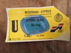 Nederland - Cyprus Europees kampioenschap 1988., Ophalen of Verzenden, Gebruikt