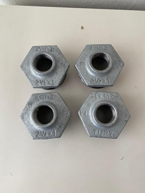 Verloopringen gegalvaniseerd 2½” x 1” - NIEUW, Doe-het-zelf en Verbouw, Metalen, Nieuw, IJzer, Ophalen of Verzenden