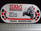 sticker saki sidecar Tony Bens reek zijspannen, Verzenden, Zo goed als nieuw, Merk