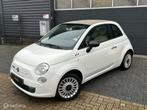 Fiat 500 1.2 Lounge, cabrio, Lmv, apk 09-2026, Auto's, Fiat, Euro 5, Stof, Gebruikt, Cabriolet