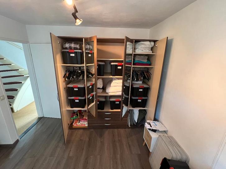 kast, Huis en Inrichting, Kasten | Kledingkasten, Gebruikt, 200 cm of meer, 150 tot 200 cm, 50 tot 75 cm, Met lade(s), Met deur(en)