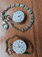 Twee antieke zakhorloges, Sieraden, Tassen en Uiterlijk, Horloges | Antiek, Overige merken, Zakhorloge, Ophalen of Verzenden, Onbekend