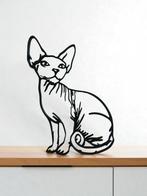 Minimalistische Sphynx Kat Decoratie, cadeau idee, Ophalen of Verzenden, Nieuw