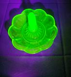 Uranium glas 3 stuk, Antiek en Kunst, Antiek | Glas en Kristal, Verzenden