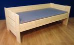 Massief houten bed zonder lades of 3 ruime laden, 85 tot 100 cm, Nieuw, Ophalen of Verzenden, Matras