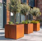 Cortenstaal plantenbakken op maat eigen productie, Tuin en Terras, Bloembakken en Plantenbakken, Ophalen, Zo goed als nieuw, Metaal