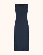 LADRESS blauwe travel jersey jurk met kaartjes, Maat 46/48 (XL) of groter, Nieuw, Knielengte, ERNY VAN REIJMERSDAL