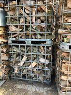 Te koop haardhout eik en es en fruit hout, 3 tot 6 m³, Ophalen, Eikenhout, Blokken