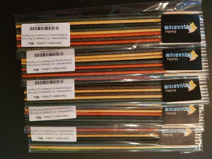 Hobbyaquarium Garnalenlolly supermix 10x1 gratis lollyhouder, Dieren en Toebehoren, Vissen | Aquaria en Toebehoren, Nieuw, Overige typen