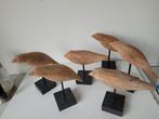 Houten vogels ter decoratie goedkoop, Huis en Inrichting, Woonaccessoires | Wanddecoraties, Ophalen, Zo goed als nieuw