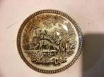6 antieke bordjes met herten, Antiek en Kunst, Ophalen of Verzenden