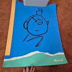 Kuifje Poster Hergé - Origineel 60 x 80, Ophalen of Verzenden, Nieuw