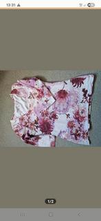 Fleurige shirt met ronde hals, Ophalen of Verzenden, Gedragen, Maat 36 (S), Korte mouw