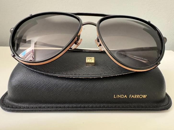 Linda Farrow-zonnebril, Sieraden, Tassen en Uiterlijk, Zonnebrillen en Brillen | Heren, Zo goed als nieuw, Zonnebril, Overige merken