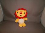 Fisher Price leeuw geel/rood met rammel 20 cm, Ophalen of Verzenden, Nieuw, Overige typen