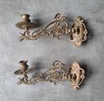 set pianokandelaars, Antiek en Kunst, Antiek | Kandelaars, Ophalen of Verzenden, Koper of Brons