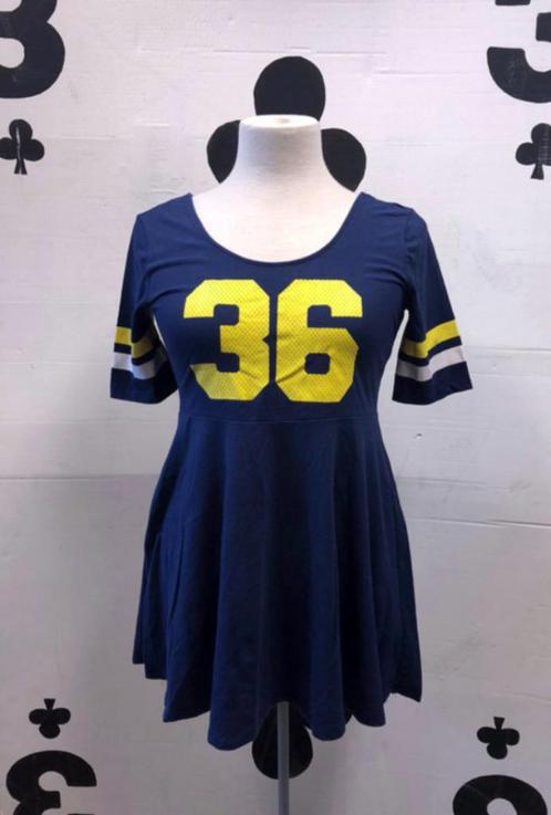 Sportief jurkje H&M, Kleding | Dames, Jurken, Zo goed als nieuw, Maat 42/44 (L), Blauw, Boven de knie, Ophalen of Verzenden