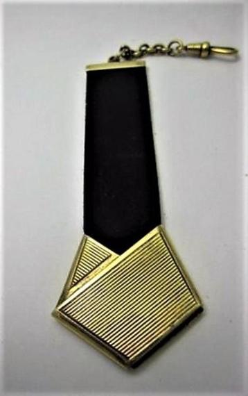 Art deco zakhorloge chatelaine verguld 925 zilver (5783) beschikbaar voor biedingen