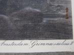 Amsterdam, Grimnessesluis Ets/Gravure van Dirk Harting, Antiek en Kunst, Ophalen