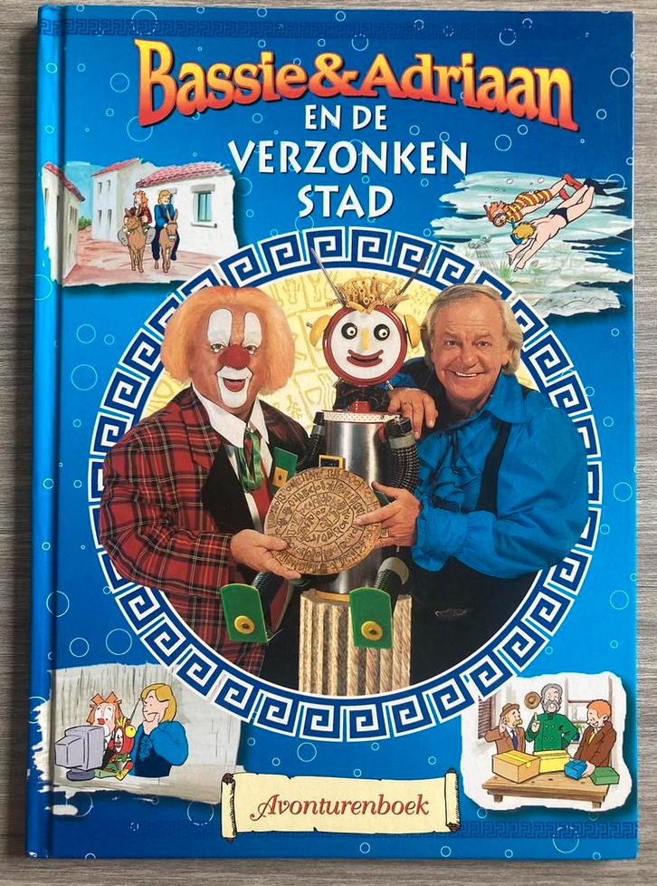 Bassie en Adriaan en de verzonken stad + Audio, Boeken, Prentenboeken en Plaatjesalbums, Gelezen, Ophalen of Verzenden