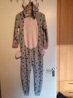 Grijze onesie/huispak/pyjama maat 134-140, Kleding | Dames, Huispakken, Ophalen of Verzenden, Maat 34 (XS) of kleiner, Grijs, Gedragen
