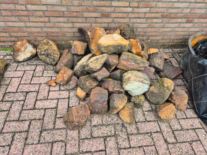 Partij gebruikte rotsen / keien, Tuin en Terras, Grind, Keien en Split, Gebruikt, Kei, Bruin, Overige materialen, Ophalen
