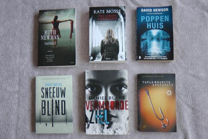 Thriller boeken (6 stuks) van 6 verschillende auteurs, Boeken, Thrillers, Gelezen, Nederland, Ophalen of Verzenden