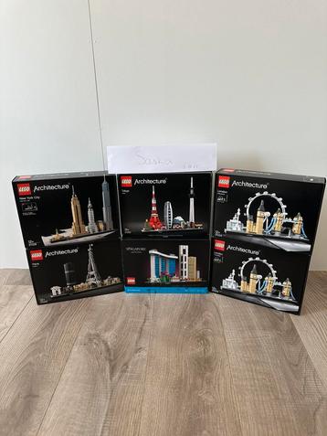Lego architecture 21057, 21051, 21028, 21034 (2x) en 21044 beschikbaar voor biedingen