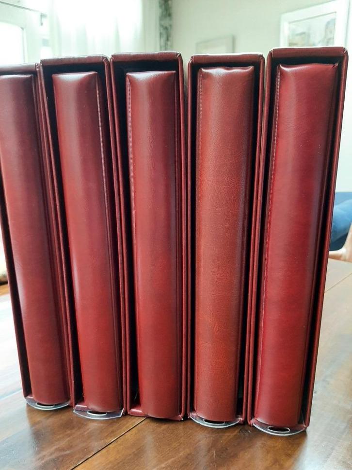 5 Bordeaux-rode SAFE Dual postzegelalbums Nederland, Postzegels en Munten, Postzegels | Toebehoren, Verzamelalbum, Ophalen of Verzenden