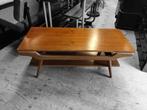 Vintage Salontafel, Ophalen, Gebruikt, 100 tot 150 cm, Teakhout
