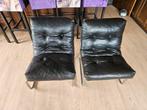 Leren stoelen, Ophalen, Gebruikt, Twee