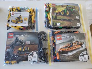 4 Lego Technic Sets 42121 42120 42136 42163 beschikbaar voor biedingen
