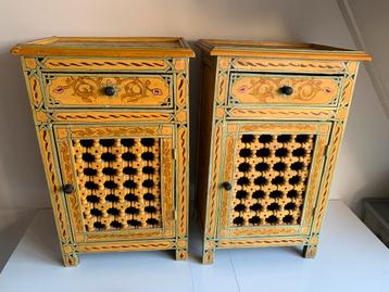 Vintage Marokkaanse kastjes handgemaakt beschikbaar voor biedingen
