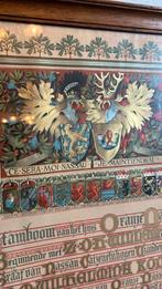 Stamboom Oranjes met goud Koper grafure, Hobby en Vrije tijd, Ophalen, Overige kleuren, 120 cm of meer, Zo goed als nieuw