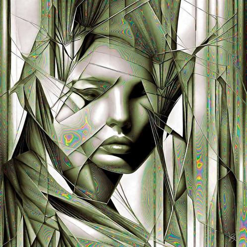 " Glance " Unieke editie 1/1 - Digitaal schilderij / Giclee, Antiek en Kunst, Kunst | Schilderijen | Modern, Ophalen of Verzenden