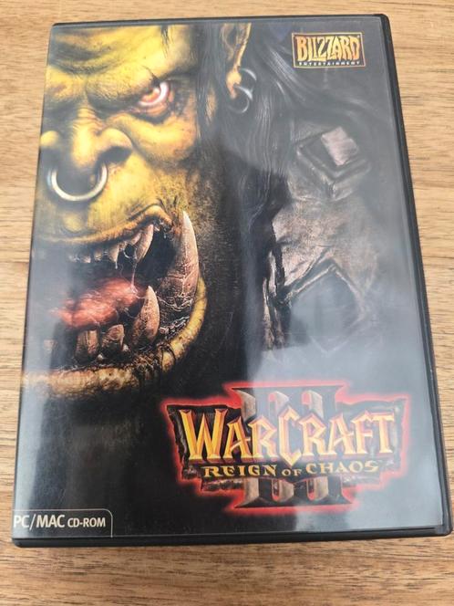 Warcraft III : Reign of Chaos, Spelcomputers en Games, Games | Pc, Zo goed als nieuw, Strategie en Constructie, 1 speler, Vanaf 12 jaar